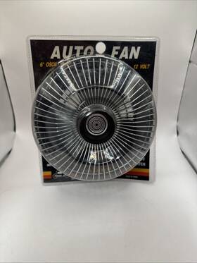 Newark Auto 7509 Nos Vintage 12 Volt Mini Car Oscillating Fan Truck Boat Rv 6 Inch