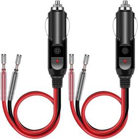 Nobrand Cg3-1 12v Fused Male Cigarette Lighter Plug Adapter With Led 1ft 16awg Cable