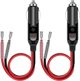 Cg3-1 Nobrand 12v Fused Male Cigarette Lighter Plug Adapter With Led 1ft 16awg Cable