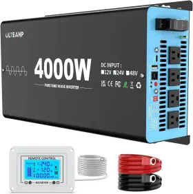 Tk-4000 Olteanp New 24v 4000 Watts Pure Sine Wave Inverter Dc To 110v Ac Power 24v-4000w