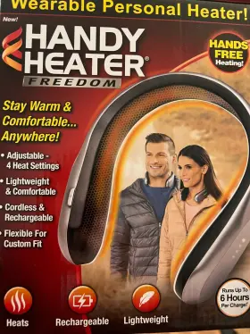 Htbs-mc12 Ontel Handy Heater Freedom - Wearable Neck For Cold Winters Cordless