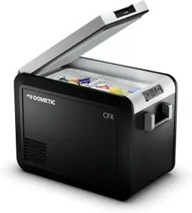 Cfx3 Outdoors 744759133731 45-liter Portable Refrigerator And Freezer Powered By Ac/dc Or Solar Blac
