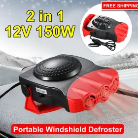 Paddsun 883148208411 Red Car Heater - Fast Warming Winter Mornings Defrost Windows And Commutes