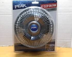 Peak 074804018301 - Vehicle / Dash Clip On Fan 12v 6 Inch Oscillating New