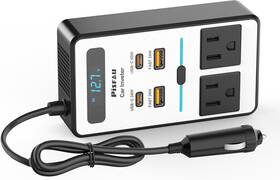 Pisfau Mt-pc200xs 200w Car Power Inverter Dc 12v To 110v Ac Cigarette Lighter Adapter 200w-xs