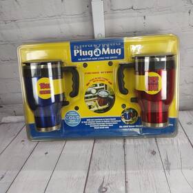 Plug A Mug 882502003280 16oz Dual Pack Keeps Drinks Hot Or Cold 12v