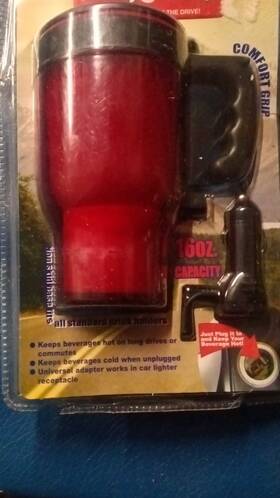 Plug Mug 1505771 12 Volt Heated Car Cup/mug 16 Oz Model Mpn