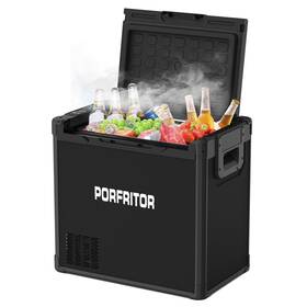 Porfritor 762715763518 12 Volt Refrigerator 48qt 45l Electric Cooler 12v Car Fridge Lcd Touch Con