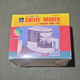 Power-to-go C760 Power-to-go 12v Coffee Maker 5-cup Glass Carafe Cigarette Lighter Plug