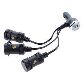 Powerdrive Pd9211usbbl Adapter 3-way 12 V Dc W/ Usb Port