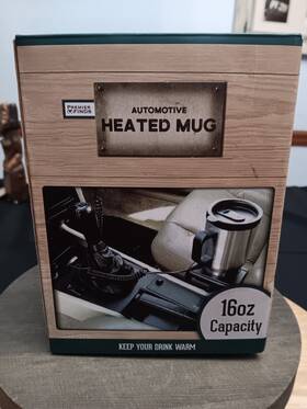 Premier Finds 10036n0dg-040 Automatic Heated Mug 16oz For Vehicle Lighter Plug In