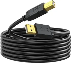 1100408519 Printer Cable 25 Ft Usb Cord Type A-male To B-male