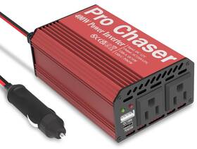 Pro Chaser 027685674937 400w Power Inverters For Vehicles - Dc 12v To 110v Ac Car Red