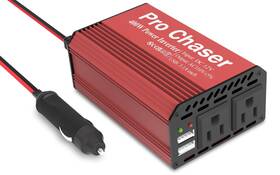 Pro Chaser 674519783770 400w Car Power Inverter Dc 12v To Ac 110v Converter With Red