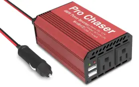 400w Pro Chaser 674519783770 Car Power Inverter Dc 12v To Ac 110v Converter With Red