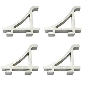 Pzrt Fsclipa-4 4pcs Freezer Shelf Clip Aluminum Refrigerator Fridge Cooler 28x23mm