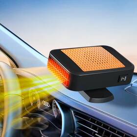 Qepjo 760790986808 Portable Car Heater And Defroster 12v 200w Fast Heating Cooling S Orange