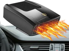 Now-v-1-p-01-zxb-a-1-b Qidoe Portable 12v 200w Car Heater Plug-in Cigarette Lighter Defroster 360 Rotatabl