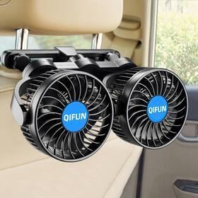 Qifun 759337312736 Car Fan Cool Gadgets 12v For Rear Seat Passenger Portable 4ftft Headrest 3