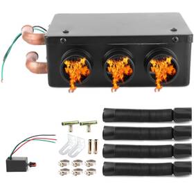 Qinlorgo Qinlorgor9cnvypdeu Car Heater 12v 50w 3 Outlet Portable Cab Compact Car