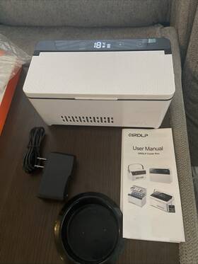 Qirdlp By-800 12v Portable Travel Cooler Box With Adapter And User Manual