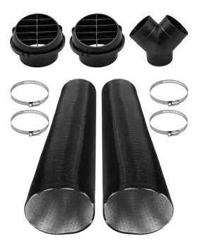 Zcjrgd01x Qlzozb 75mm Diesel Parking Heater Kit Pipe Warm Air Outlet Vent Set With War