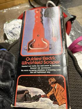 Quickee 522120 Vintage 1972 Electric Windshield Snow Scraper