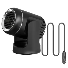 17431 Racks 24v 160w Portable Car Heater 2 In 1 Heating Cooling Fan Rotatable Demister Defr