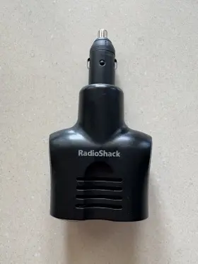 270-1525a Radio Shack 270-1525 2 Outlet Plug Adapter Cigarette Lighter B