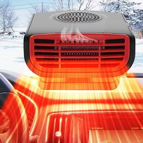 Rainyanunite 716523434405 Inch 12v 150w Car Heater And Defroster 3-in-1 Fan With Aromatherapy For Air Purificat