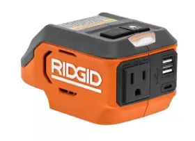 86097 Ridgid 18v 18 Volt Cordless 175-watt Power Inverter Tool Only