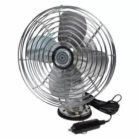 Roadpro 045464920877 12-volt Metal Fan Heavy-duty Truck Car Camper Boat 2-speed Mountable Chrome New