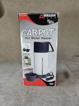 Roadpro 084367098788 Wagan Tech 12-volt Carpot Hot Water Heater Door Window Mount New In Box Nos