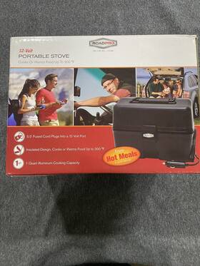 Roadpro 2456778 12-volt Portable Stove Warms Food Up To 300 Degrees