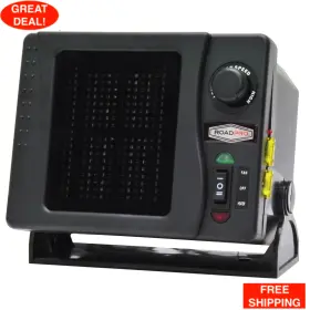 41763677 Roadpro Portable Ceramic Rv Heater Adjustable Electric Camper Heat Fan 12-volt 300 Watt