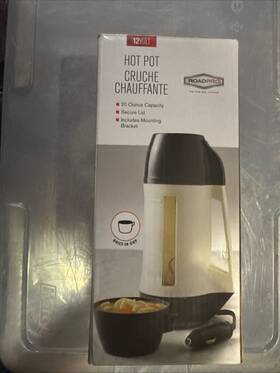 Roadpro 5021 95 Hot Pot Cruche 12v 12-volt 20oz Electric Thermos 5021