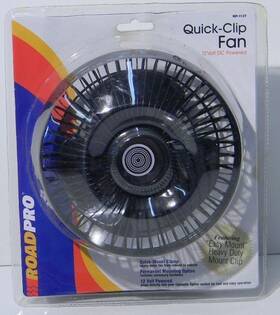 Roadpro Rp-1137 Quick Clip 12v Multi-mount Oscillating Auto Fan - New