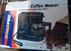 Rpsc783 Roadpro 12v Coffee Maker 5 Cup Carafe For Plugging Into Cigarette Lighter