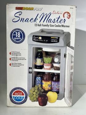Roadpro Rpsf-5234 12-volt Snackmaster Deluxe Family Size Cooler/warmer Brand New