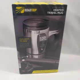 Rt6598jb Roadtrip Heated Travel Mug 12 Volt Digital Coffee/tea Warmer Adj. Temp Settings