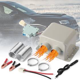 Rossesay Xuu-rossesay-0106 12v 800w Car Heater 2 Hole Portable Windshield Defroster Kit Winter Fast Heating