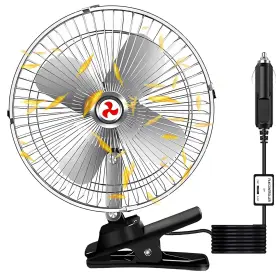10ftftrv Rotatable 727264732842 Cooling Fan 12v Portable Car With Clip Cigarette Lighter Plug 2-sp