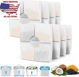 Samanija 445004832814 8-pack Cat Water Fountain Filter Replacement Filters For Veken 84oz/2.5l Pet