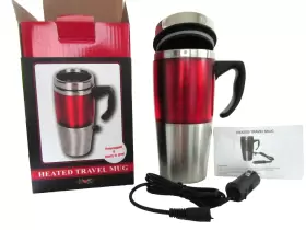 Samsonico 638688563878 Heated 15 Oz. Stainless Steel Travel Mug New