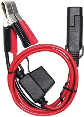 Sanoxy 445022153182 1.5ft 12v Battery Alligator Clip To Sae 2pin Quick Disconnect Cable Batte