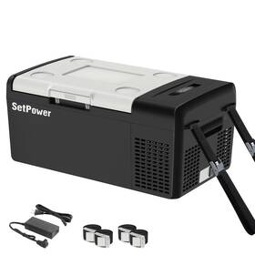 Setpower Mc15 Car Refrigerator Electric Cooler 15l/15.8qt Fridge Portable Fre