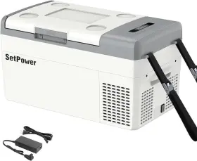 Mc20 Setpower Mc20-white Portable Car Refrigerator Truck Rv Events Travel -4 F To 68