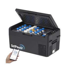 Setpower Rf20 12v Refrigerator 21 Quart Portable Freezer 50 Hours Backup Cooling E
