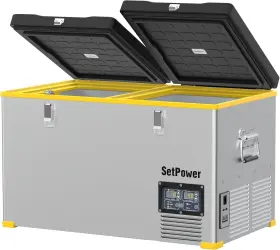 Rv65d Setpower Electric Cooler 68 Quart Dual Zone Portable Refrigerator -50 Dc/ac