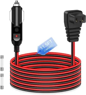 Shenzhen Alitove Electronic Technology Co. Ltd 313035351352 Car Refrigerator Power Cord Dc 12v/24v Heavy Duty Cigarette Red